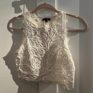 Lace halter top